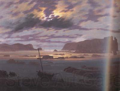 Caspar David Friedrich The Baltic sea in the Moonlight (mk10) Spain oil painting art